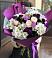 Букет фиолетовый сад в Новороссийске Букет цветов из: Хризантемы, Гвоздики и Розы в Новороссийске