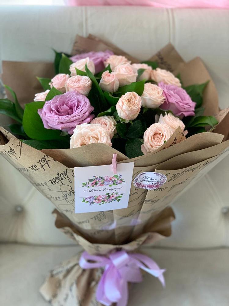 Букет розовая сирень в Новороссийске Букет цветов из: Розы в Новороссийске