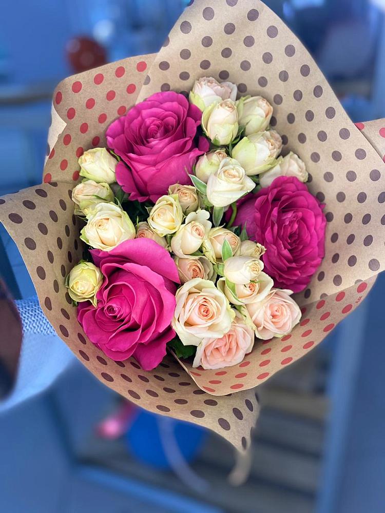 Букет ласковый взгляд в Новороссийске Букет цветов из: Розы в Новороссийске