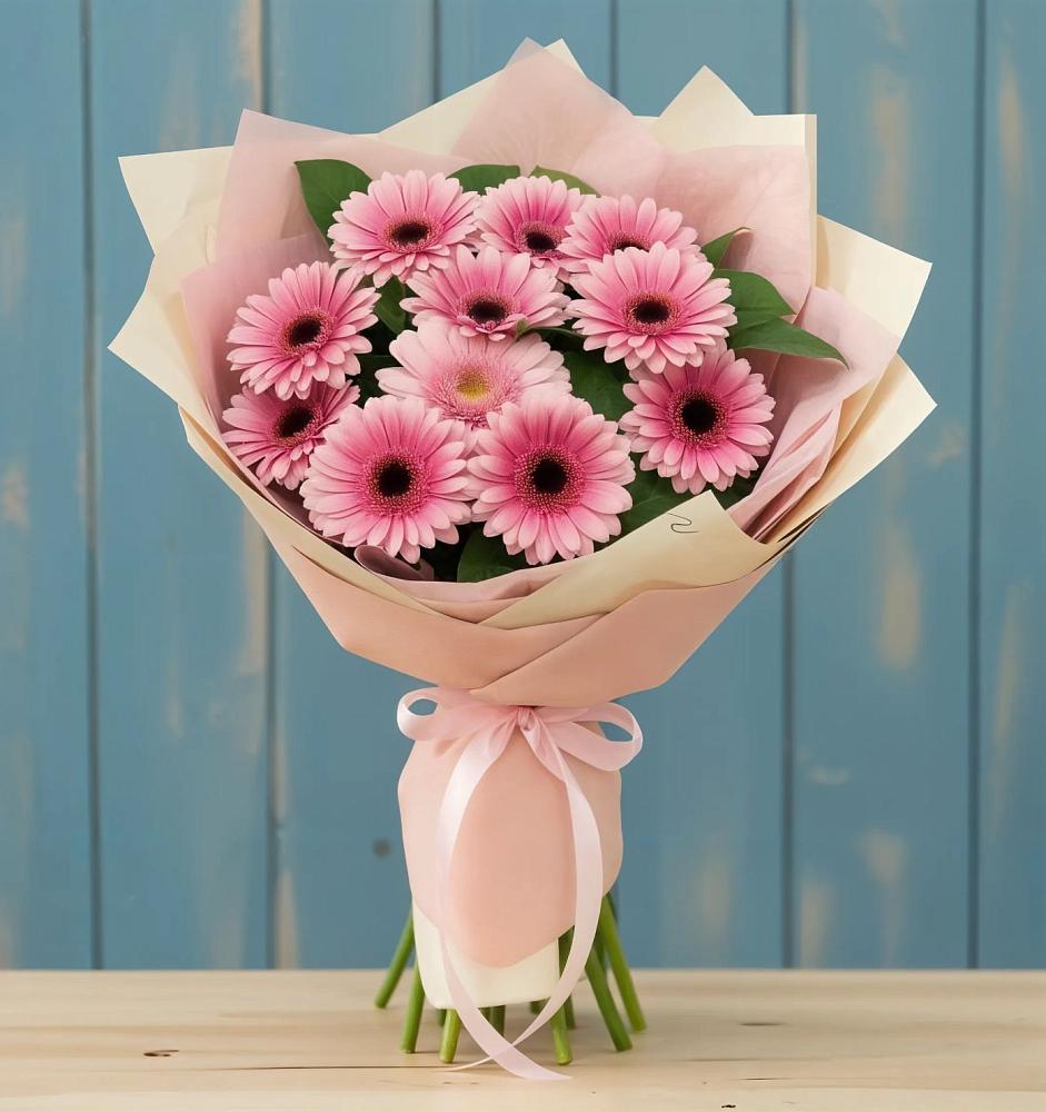 Букет пурпурно-розовый в Новороссийске Букет цветов из: Герберы в Новороссийске