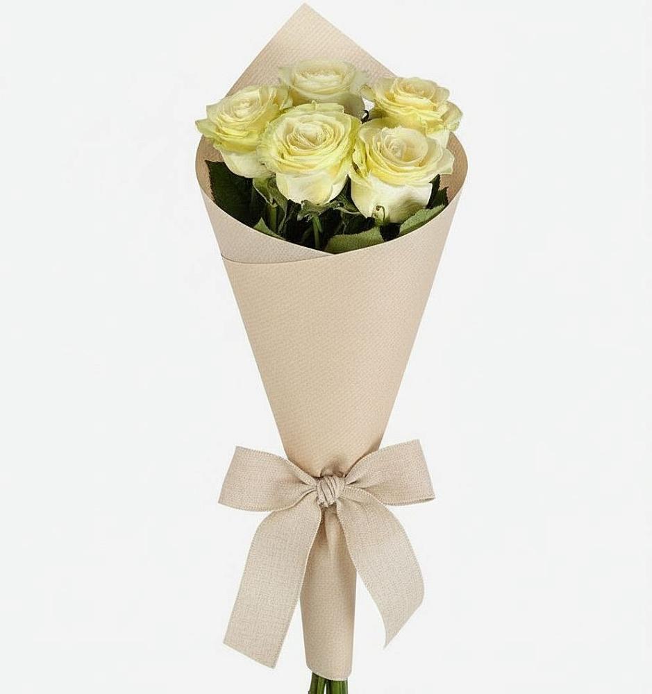 Букет белые крылья в Новороссийске Букет цветов из: Розы в Новороссийске