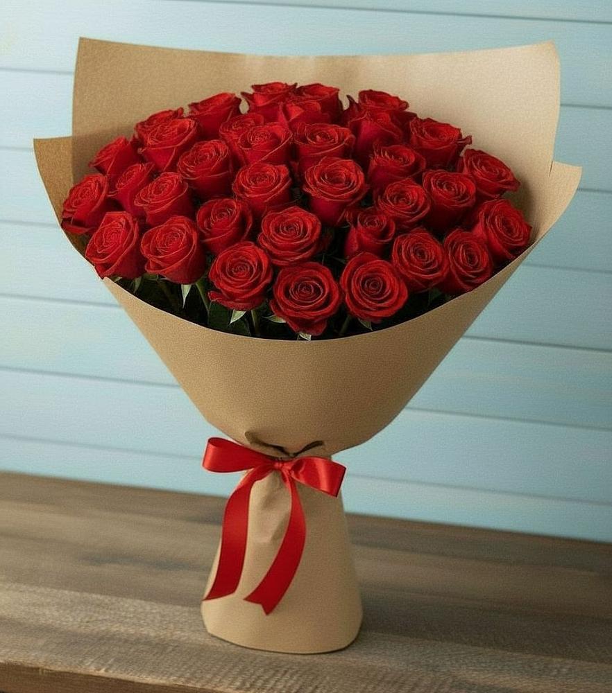 Красные розы Милано в Новороссийске Букет Красные розы Милано в Новороссийске