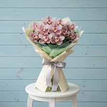 Букет 11 орхидей в Новороссийске Букет цветов из:  Орхидеи и Розы в Новороссийске