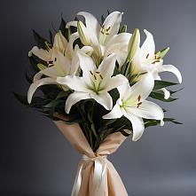 Букет нежные лилии в Новороссийске Букет цветов из:  Лилии в Новороссийске
