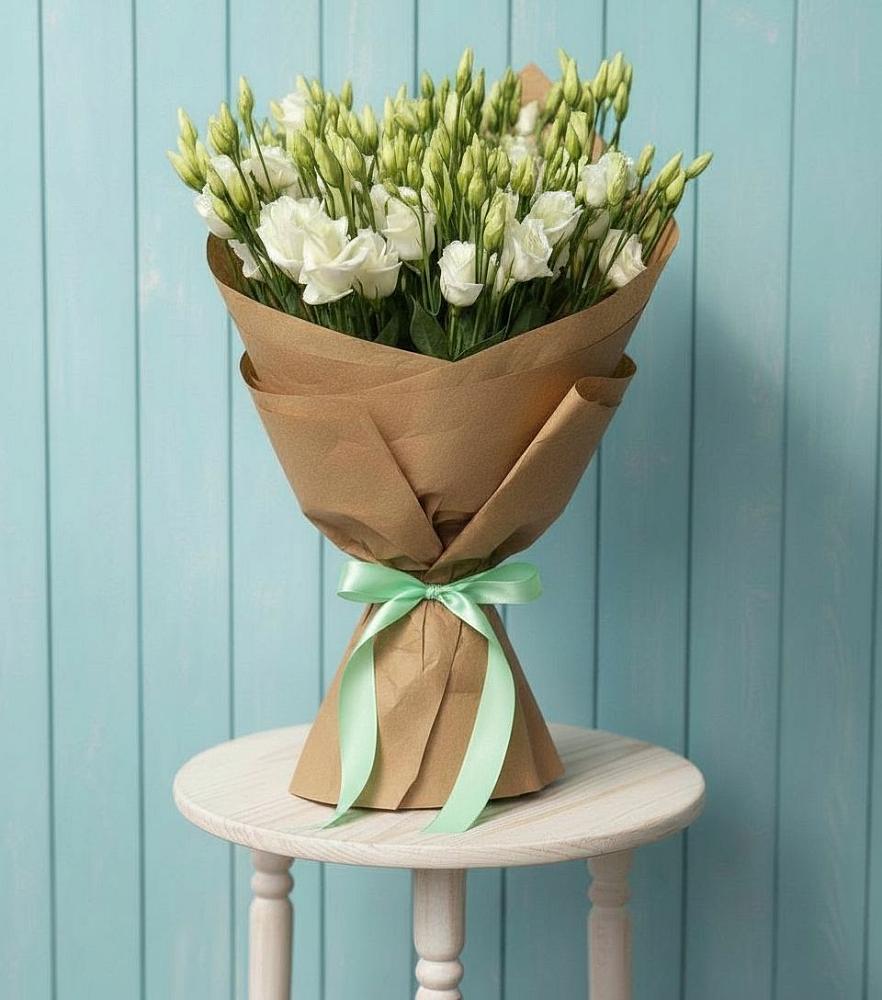 Букет Утренняя Свежесть в Новороссийске Букет цветов из: Лизиантусы в Новороссийске