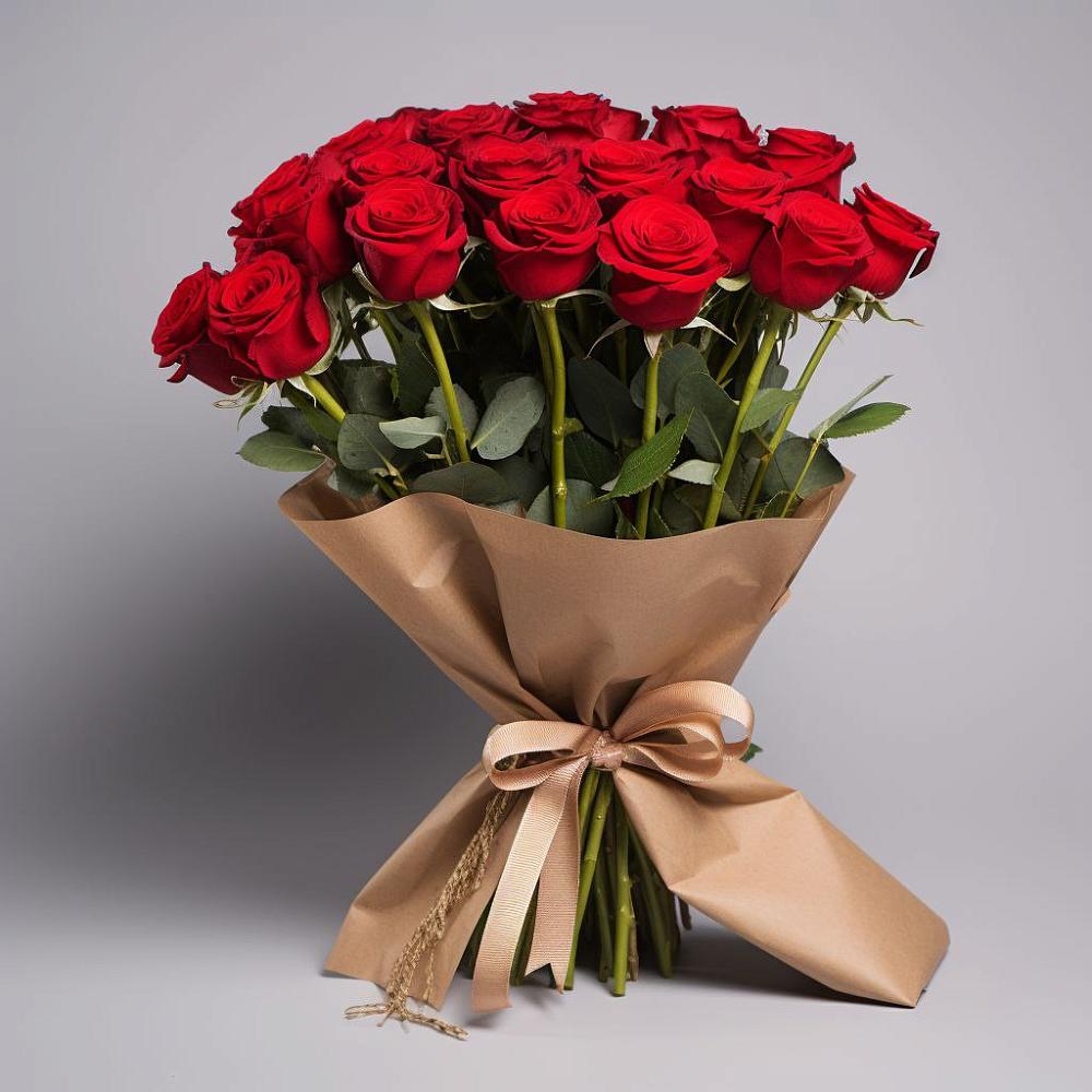 21 Красная роза Эдлесс Лав в Новороссийске Букет 21 Красная роза Эдлесс Лав в Новороссийске