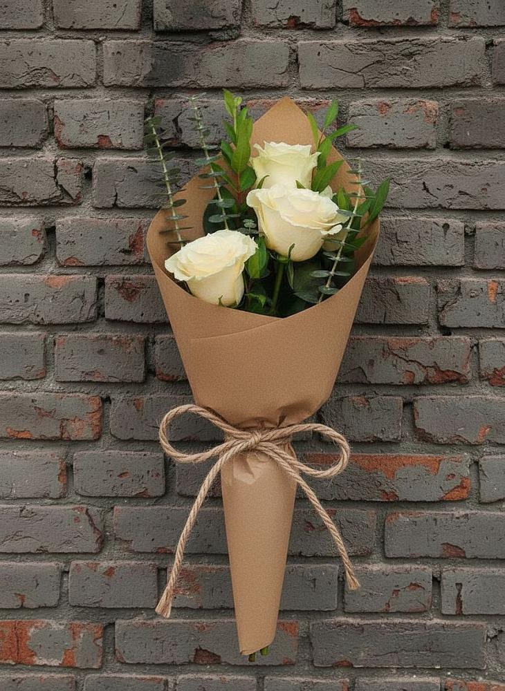 Букет из 3 роз в Новороссийске Букет цветов из: Розы в Новороссийске