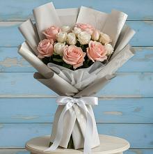 Букет Нежное облако в Новороссийске Букет цветов из:  Розы в Новороссийске
