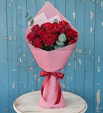 Букет красный бархат в Новороссийске Букет цветов из:  Розы в Новороссийске