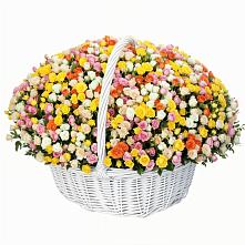 Премиум корзина Кустовых Роз в Новороссийске Премиум букет из: Розы в Новороссийске